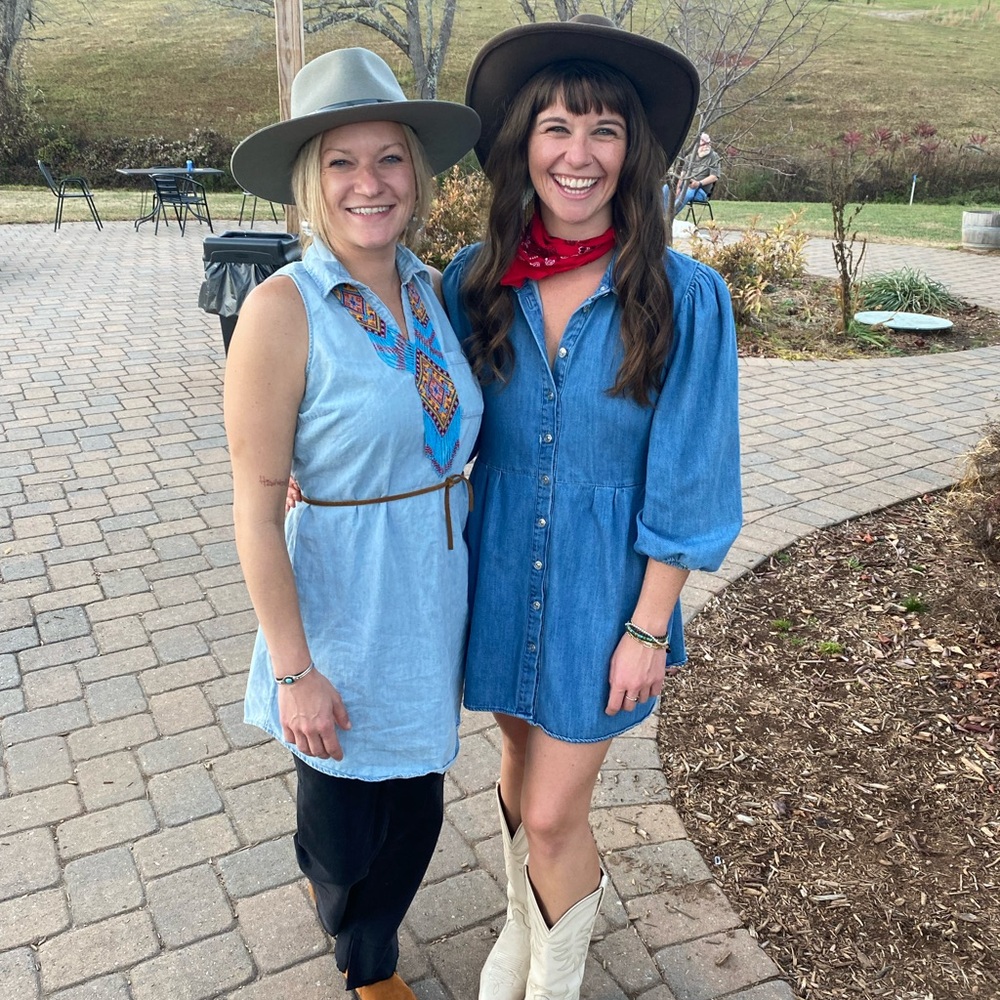 Zara Light Blue Denim Shirt Dress